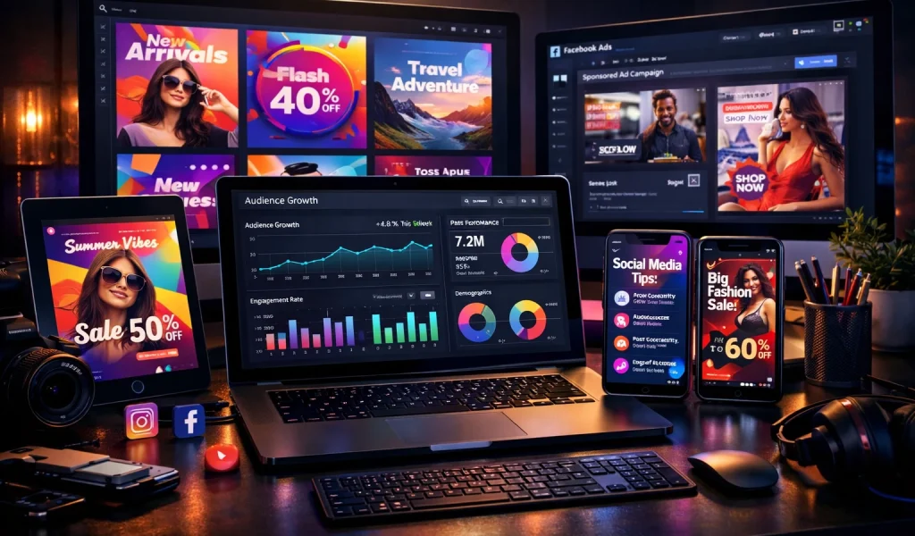 social media creatives design for business